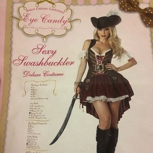 Pirate Halloween Costume size Large